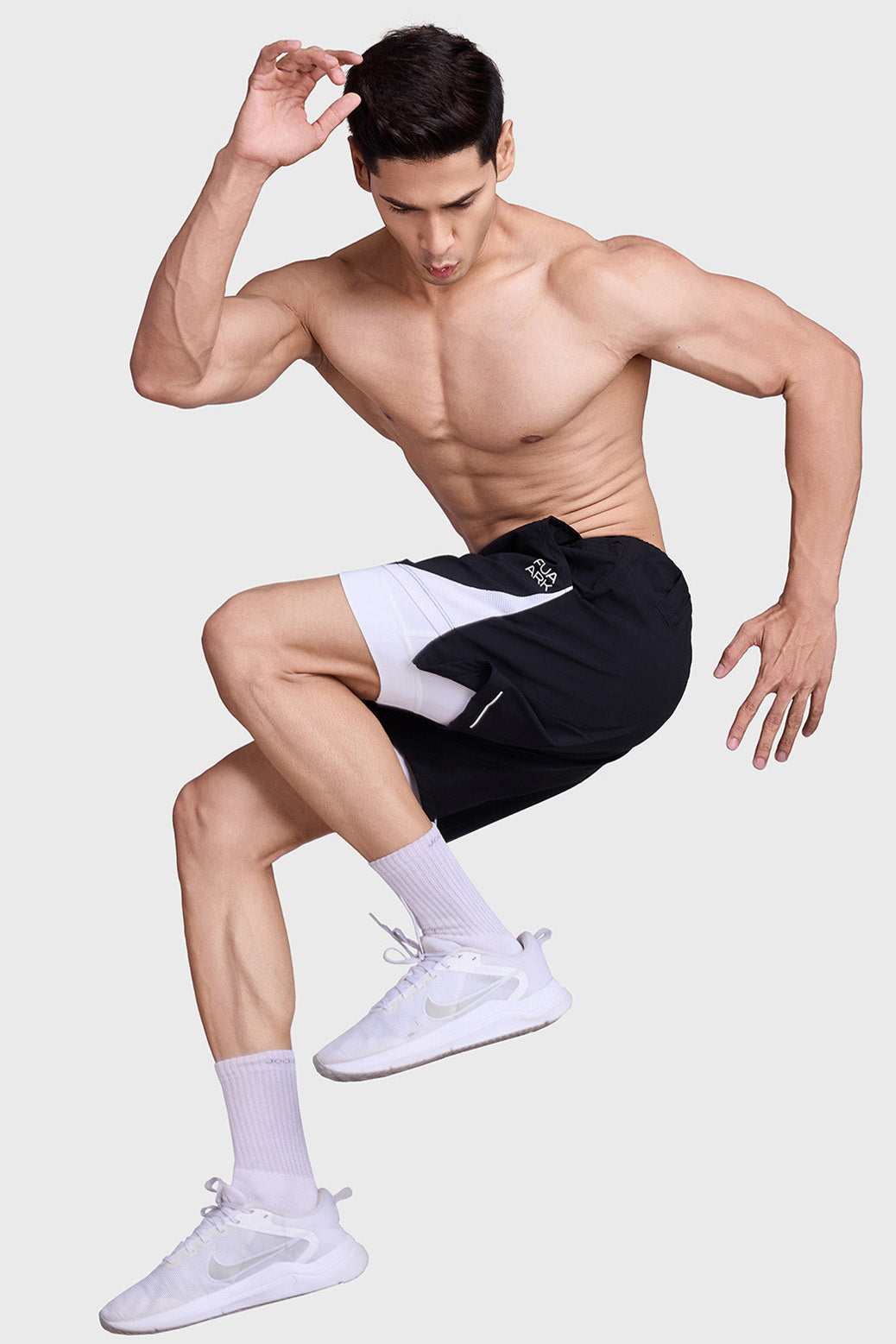 2 in 1 Mesh Short Black/White