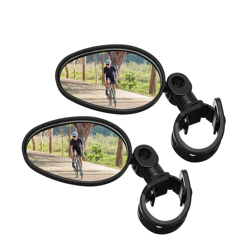 2PCS Bicycle Rearview Mirror 360 Degree Adjustable Rotatable Universal Cycling Handlebar Rear View Mirrors for MTB Road