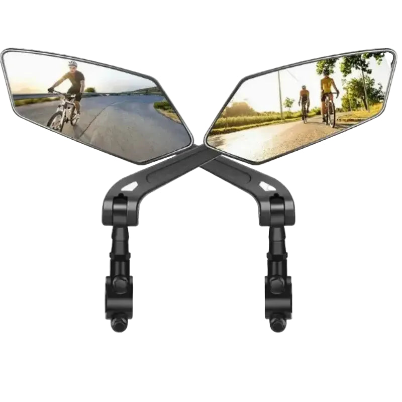 2PCS Bicycle Rearview Mirror 360 Degree Adjustable Rotatable Universal Cycling Handlebar Rear View Mirrors for MTB Road