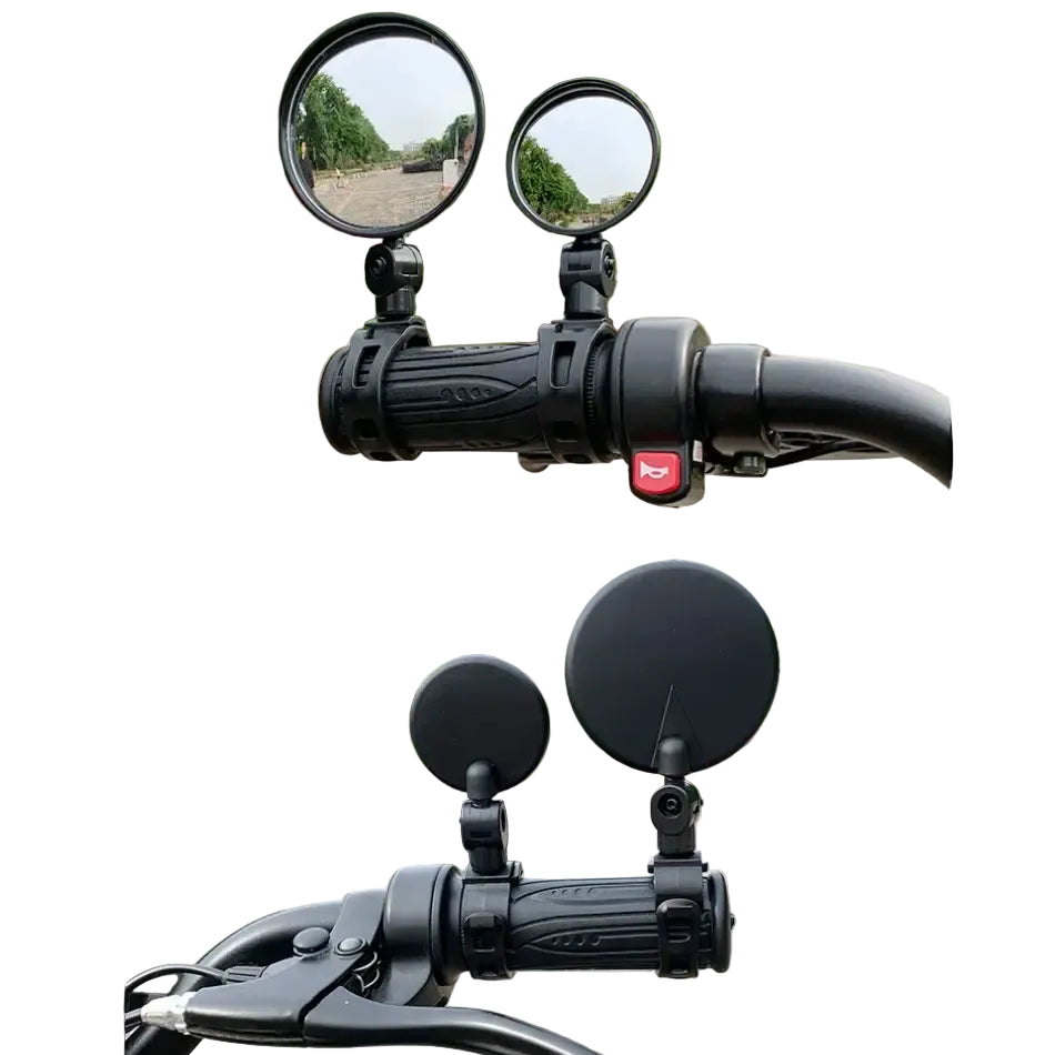 2PCS Bicycle Rearview Mirror 360 Degree Adjustable Rotatable Universal Cycling Handlebar Rear View Mirrors for MTB Road