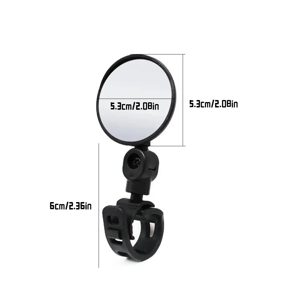 2PCS Bicycle Rearview Mirror 360 Degree Adjustable Rotatable Universal Cycling Handlebar Rear View Mirrors for MTB Road