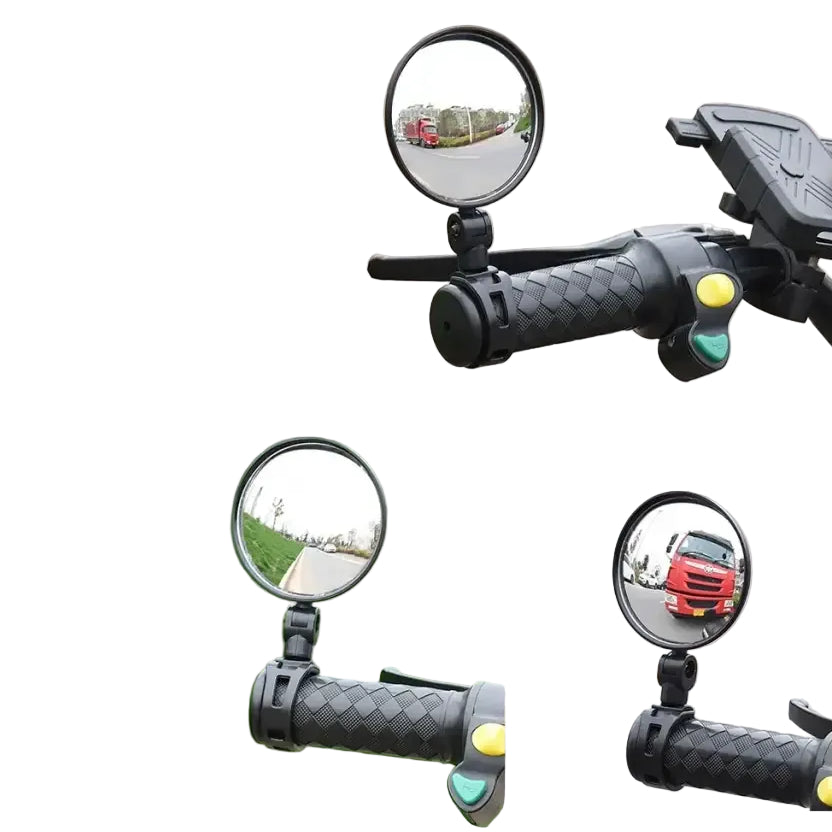 2PCS Bicycle Rearview Mirror 360 Degree Adjustable Rotatable Universal Cycling Handlebar Rear View Mirrors for MTB Road