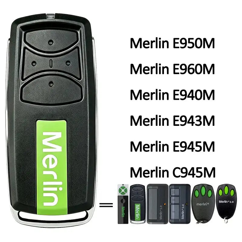 2PCS Merlin E960M Remote Control 4 Buttons Garage Remote Control Door Opener E950M E945M E943M E940M 433.30 434.54