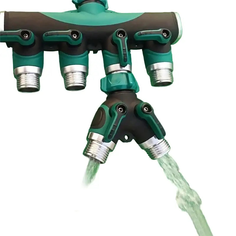 3/4’’ 2/4-Way Garden Hose Splitter with Shut-Off Valve (different types available) - SS