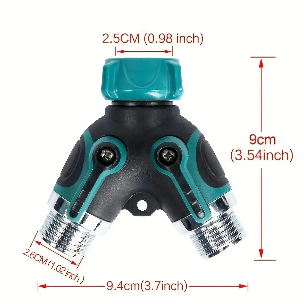 3/4’’ 2/4-Way Garden Hose Splitter with Shut-Off Valve (different types available) - SS