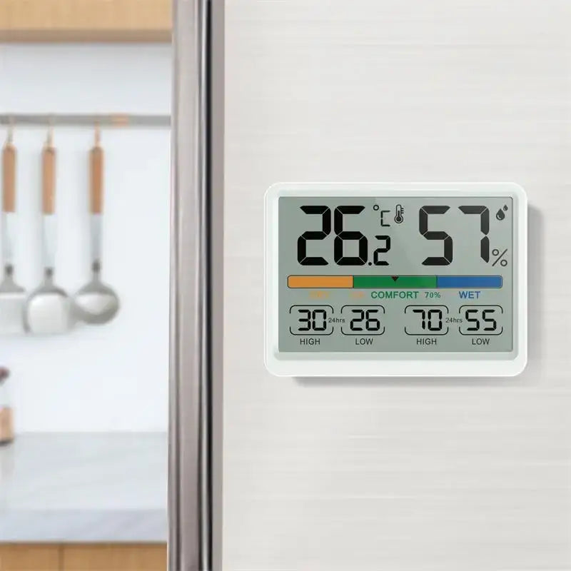 3.4’’ LCD Digital Thermometer Hygrometer for Home & Office - HBC