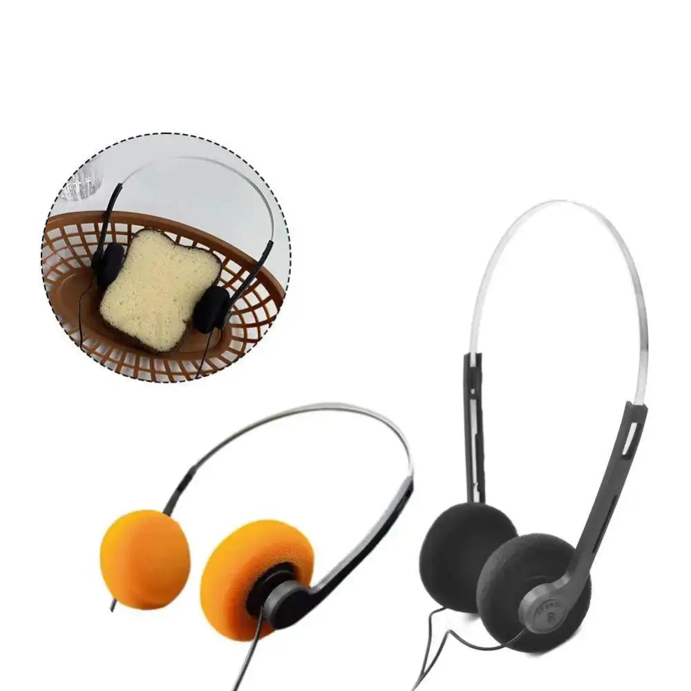 3.5MM Wired Stereo Headphones Music Mp3 Walkman Retro Feelings Portable Wired Small Headphones Photography Props