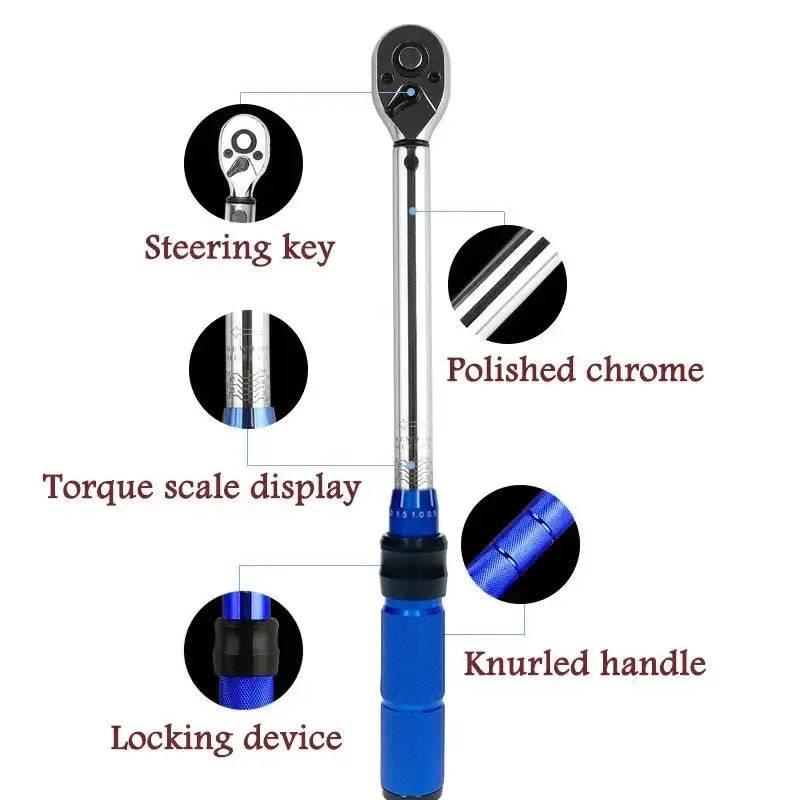 3/8″ Torque Wrench 5–60 N·m (±3% Accuracy) - HBC