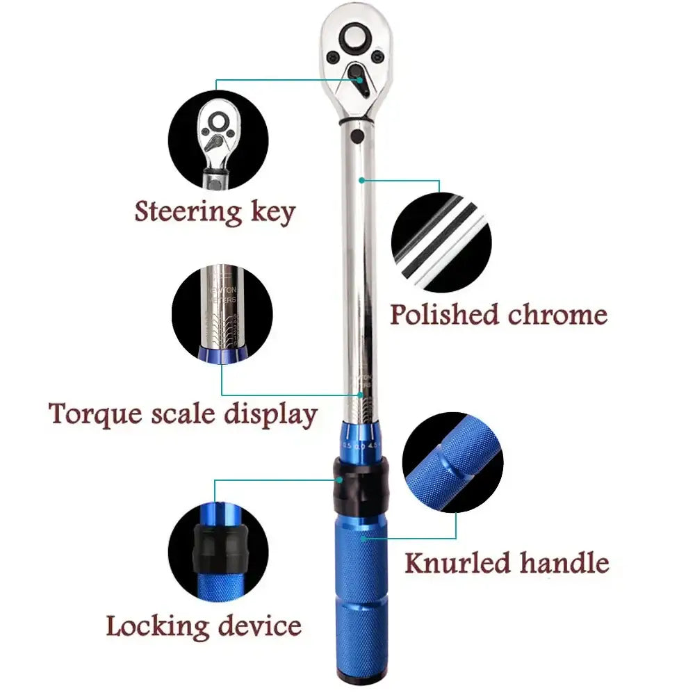 3/8″ Torque Wrench 5–60 N·m (±3% Accuracy) - HBC