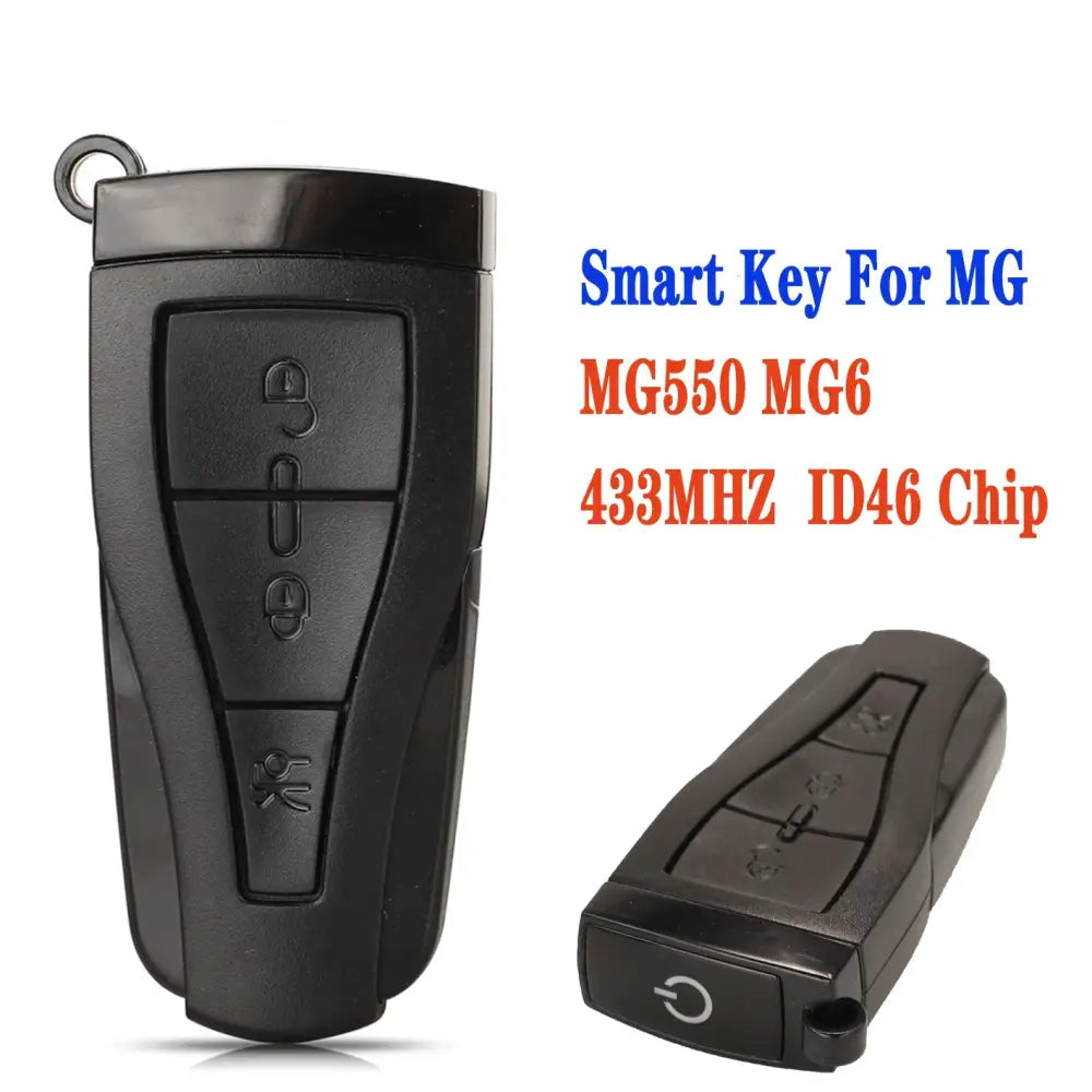 3 Buttons Smart Remote Car Replacement Key Fob for Morris Garages MG MG550 MG6 2006-2014 434MHZ with ID46 Chip PCF7941