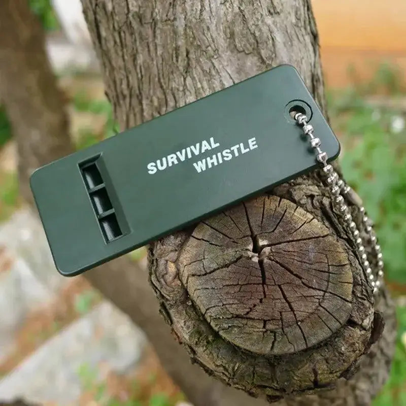 3-Frequency Whistle High Decibel Survival Whistle Portable Keychain Camping Hiking Emergency Survival Whistle Outdoor