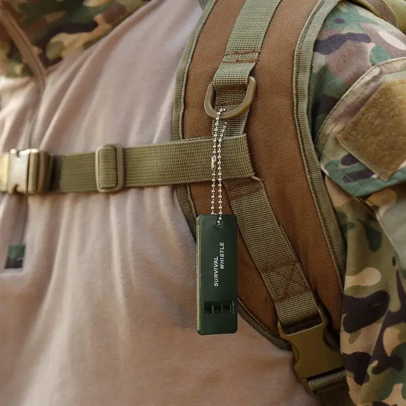 3-Frequency Whistle High Decibel Survival Whistle Portable Keychain Camping Hiking Emergency Survival Whistle Outdoor