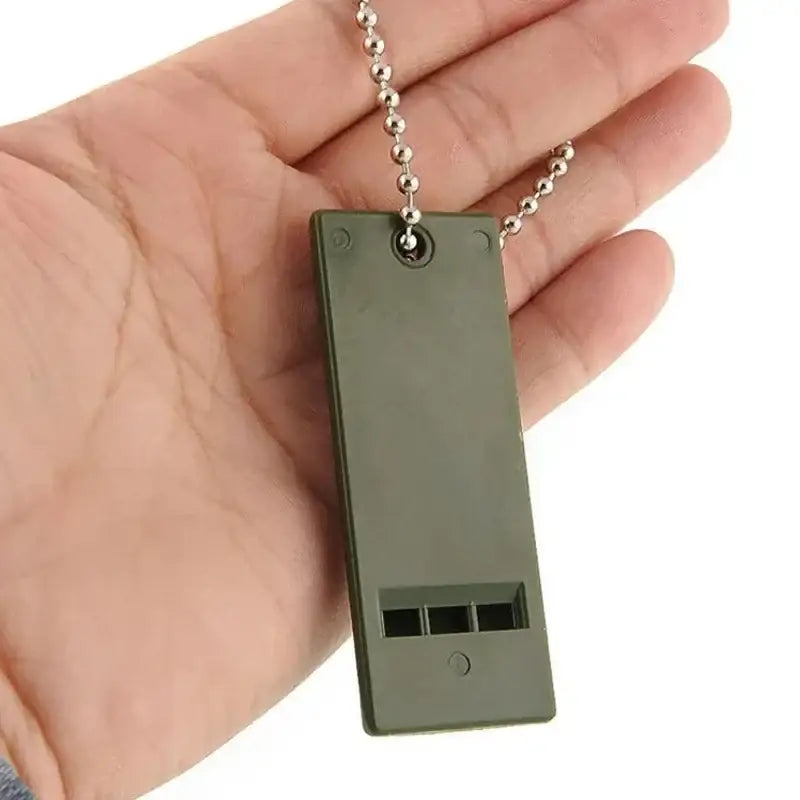 3-Frequency Whistle High Decibel Survival Whistle Portable Keychain Camping Hiking Emergency Survival Whistle Outdoor