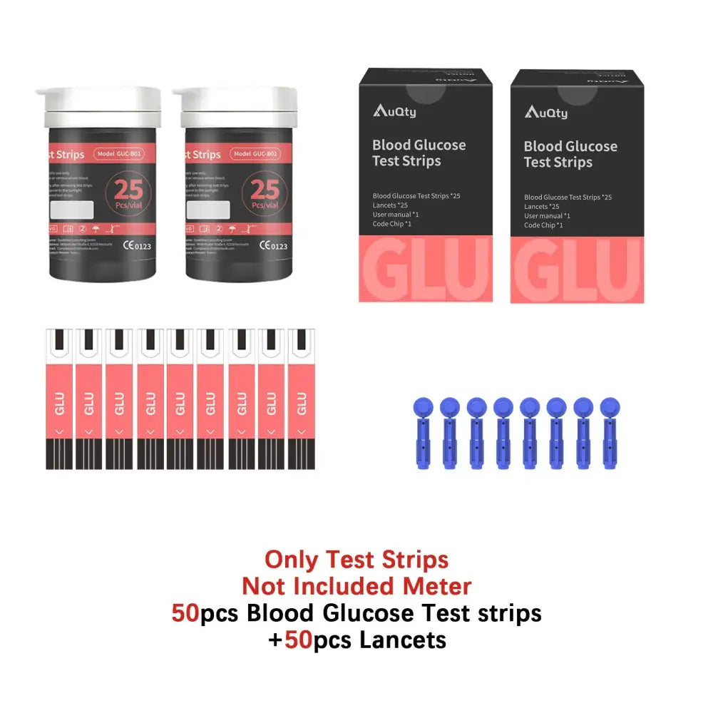 3-in-1 Blood Glucose Uric Acid & Cholesterol Meter - 50Glu Strip-No Meter / Gout Monitor - HBC