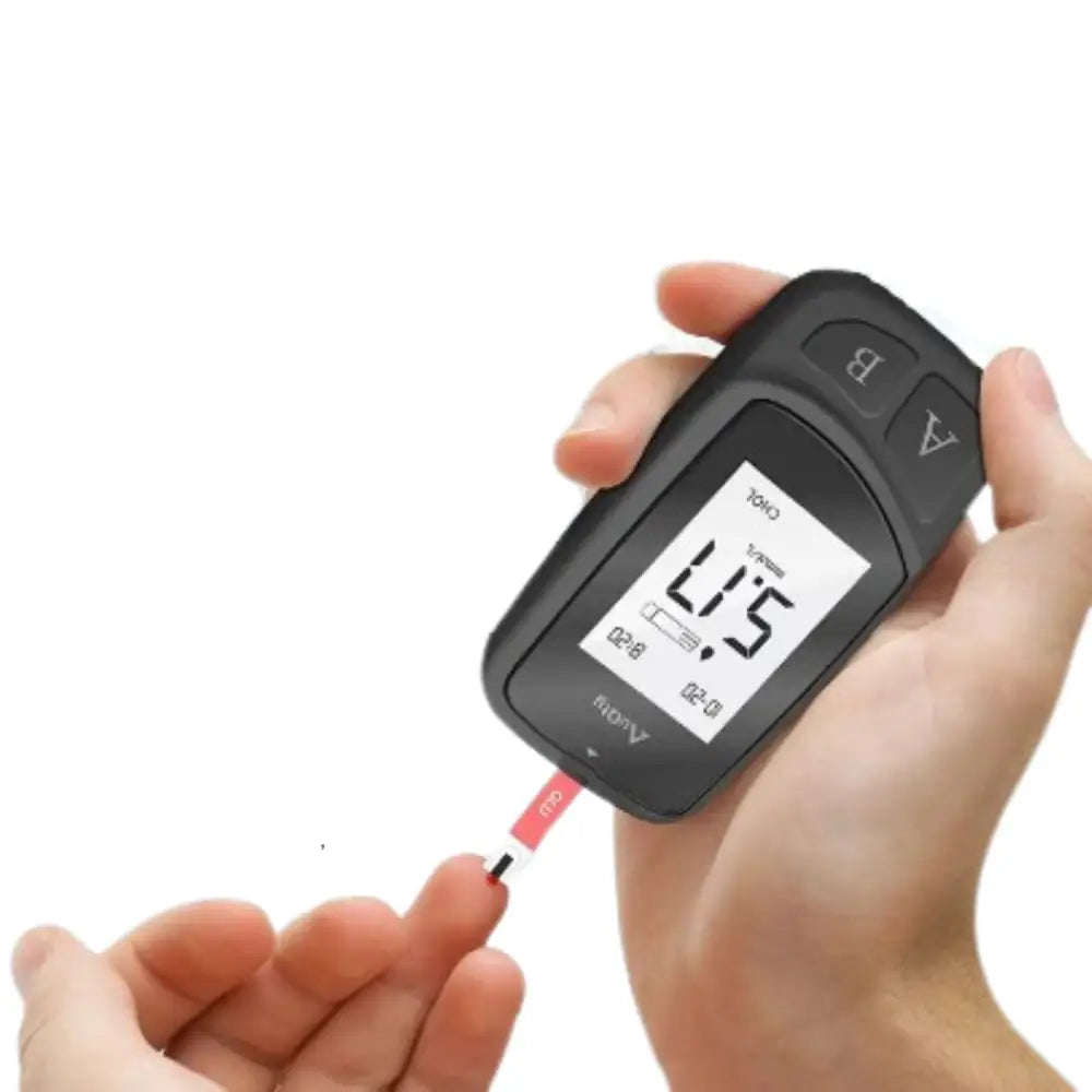 3-in-1 Blood Glucose Uric Acid & Cholesterol Meter - HBC