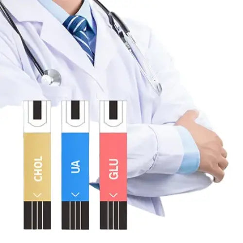 3-in-1 Blood Glucose Uric Acid & Cholesterol Meter - HBC