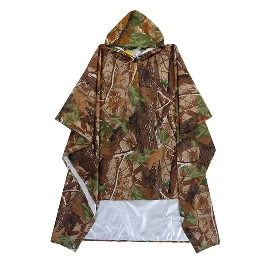 3 in 1 Multifunctional Raincoat Backpack Rain Cover Hiking Cycling Poncho Waterproof Tent Outdoor Camping Shade Tent
