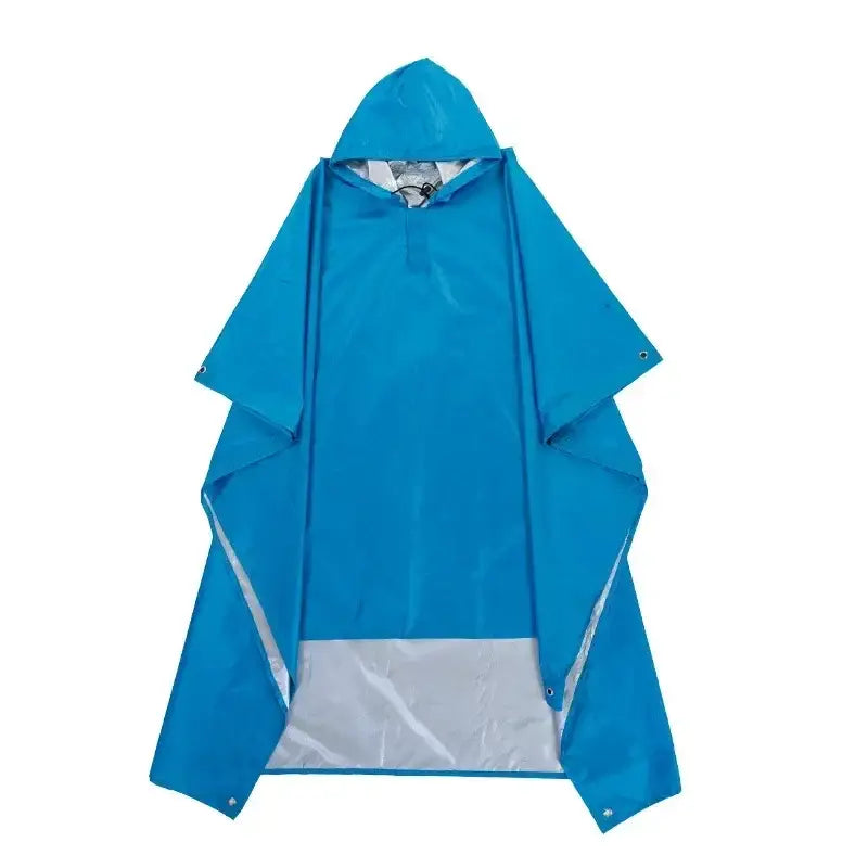 3 in 1 Multifunctional Raincoat Backpack Rain Cover Hiking Cycling Poncho Waterproof Tent Outdoor Camping Shade Tent