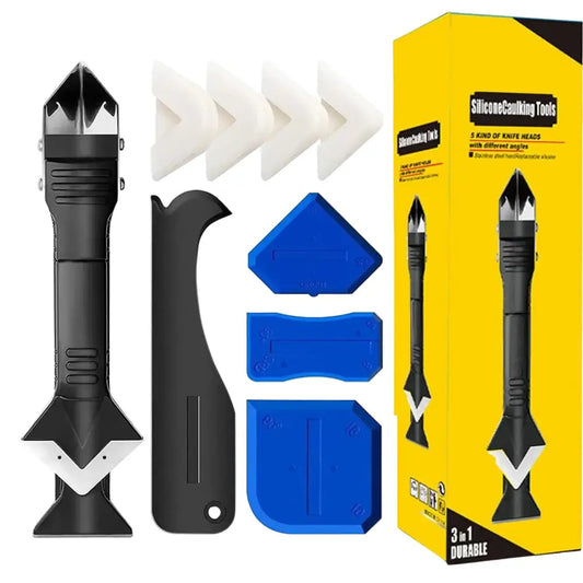3-in-1 Silicone Remover & Caulk Finisher Tool Set (9PCS) - Silicone Remover - HBC