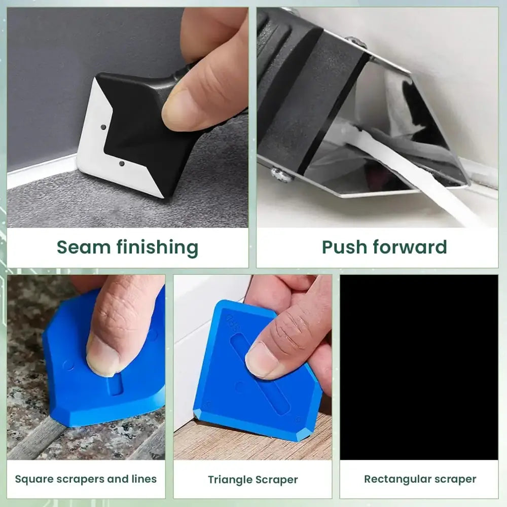 3-in-1 Silicone Remover & Caulk Finisher Tool Set (9PCS) - Silicone Remover - HBC