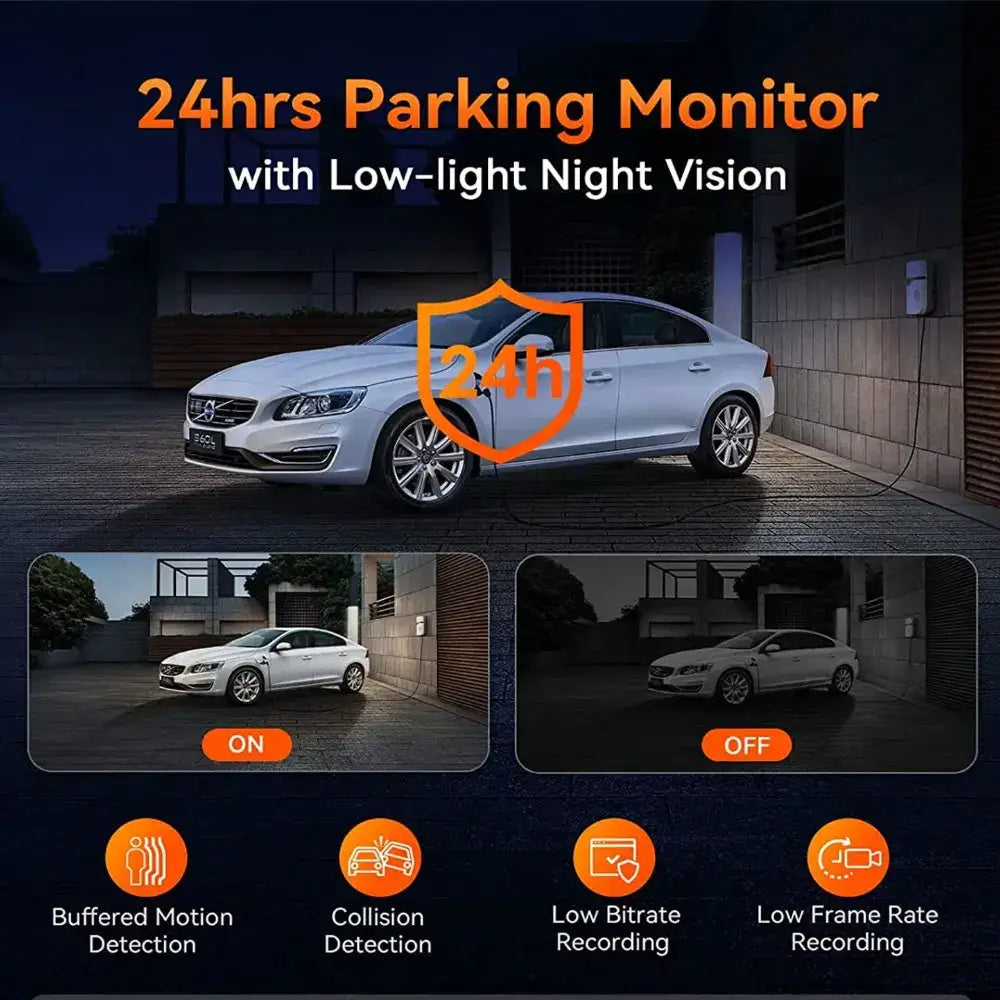 3-Lens Car Camera – Front/Inside/Rear 4K DVR (different models available) - HBC