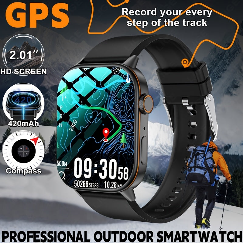 LIGE Outdoor Smartwatch – Large Screen with Compass & Music (10 different styles available)