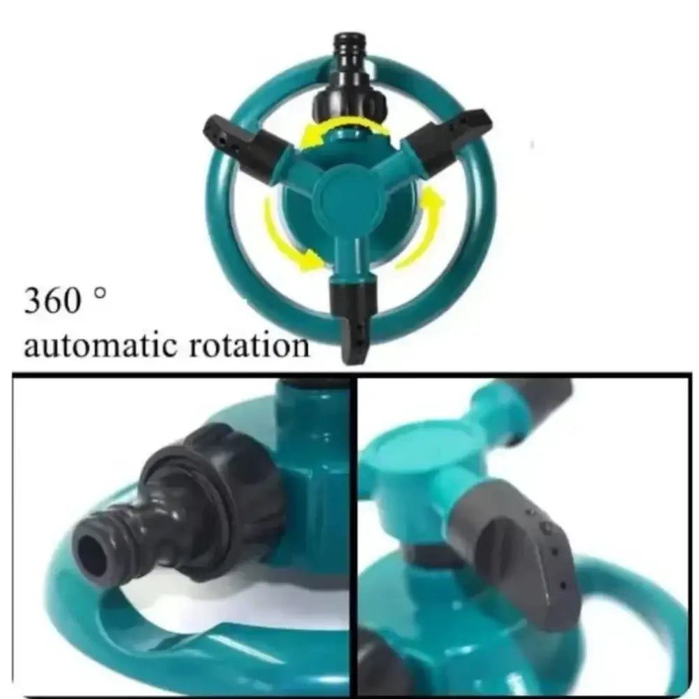 360° Automatic Rotating Sprinkler - Green - SS