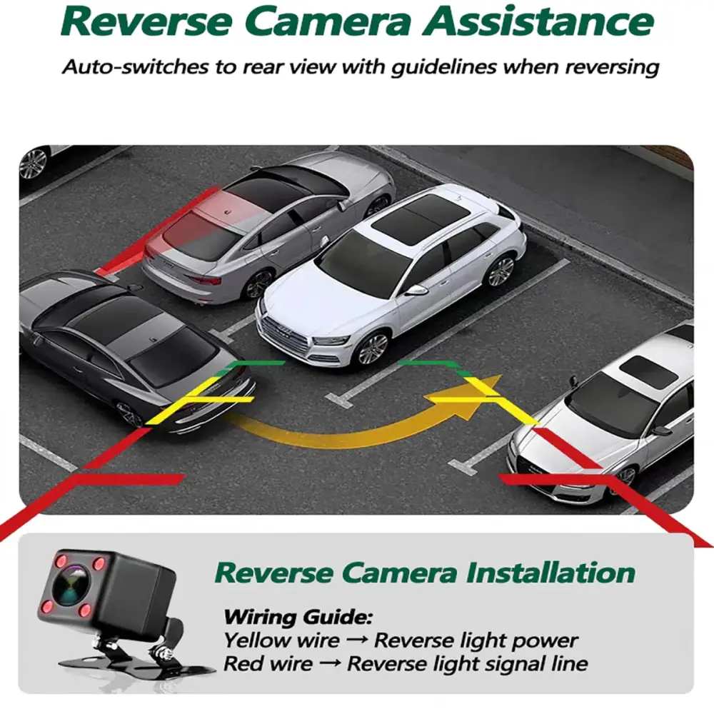 360° Dash Cam with WiFi & 24H Parking Mode (available in different storage capacity) - HBC
