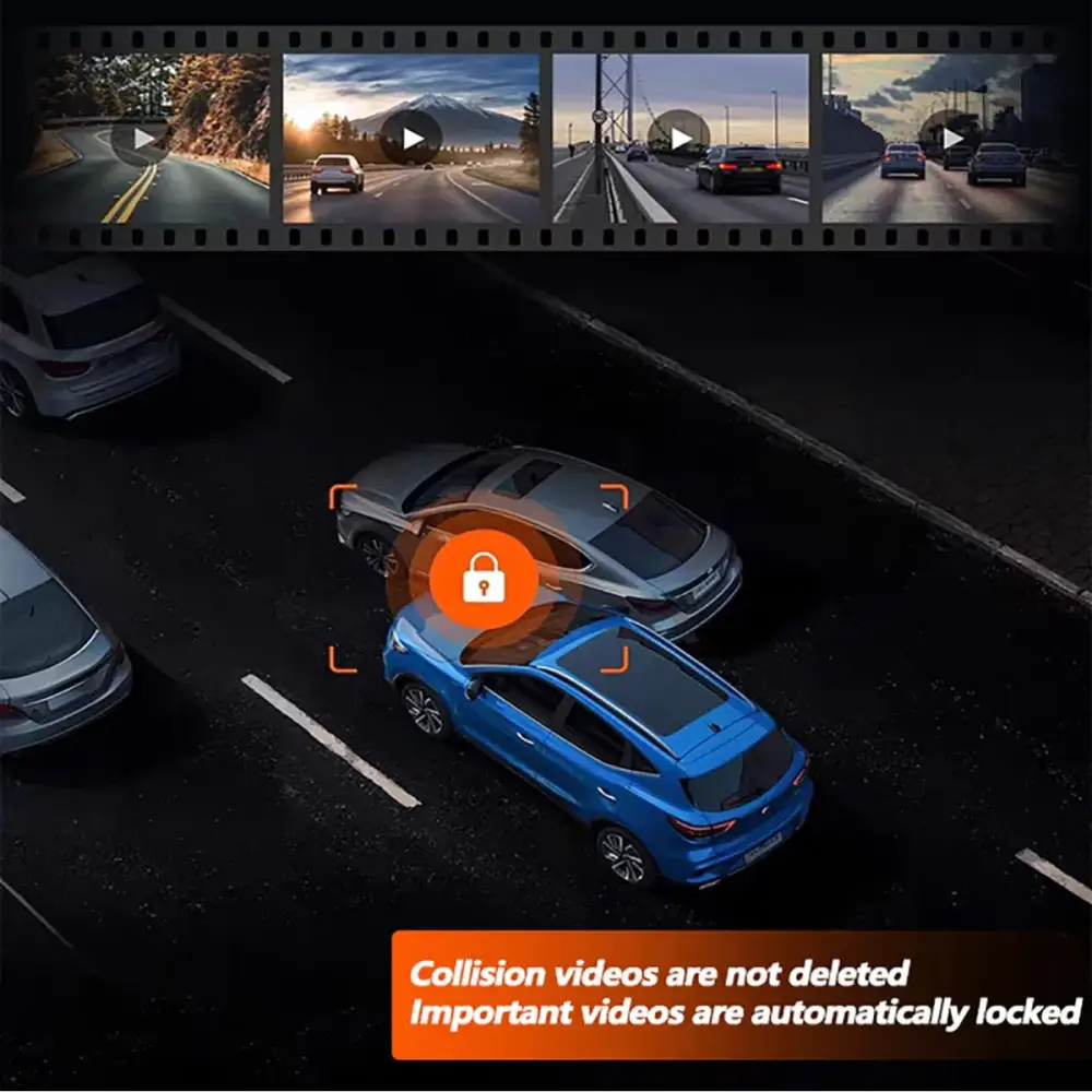 360° Dash Cam with WiFi & 24H Parking Mode (available in different storage capacity) - HBC