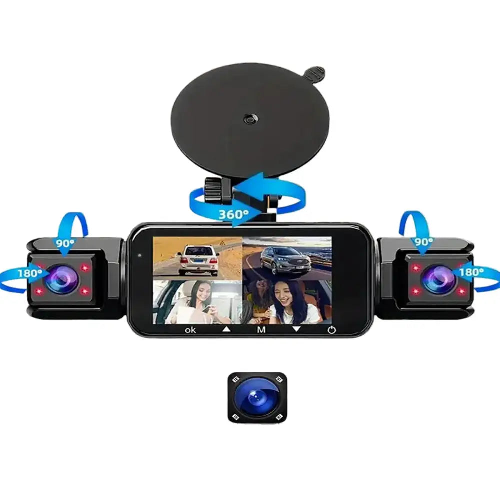 360° Dash Cam with WiFi & 24H Parking Mode (available in different storage capacity) - HBC