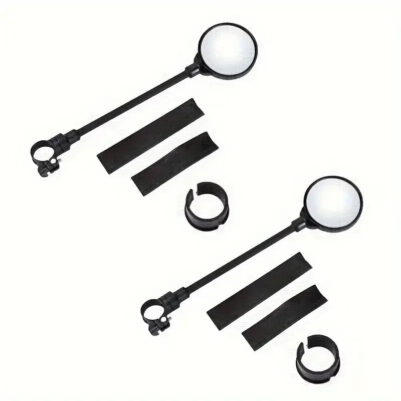 360° Rotatable Bicycle Handlebar Mirror - 2pcs / Bike Accessories / Rearview Mirrors - SS