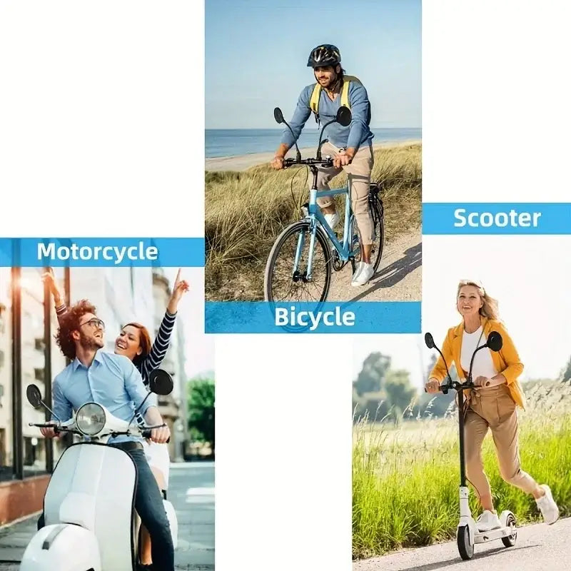 360° Rotatable Bicycle Handlebar Mirror - SS