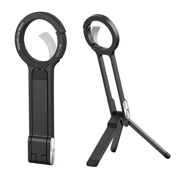 360° Rotating Magnetic Tripod Mount for MagSafe – Adjustable Phone Stand - Mobile Phone Stand / Black - 9eight5