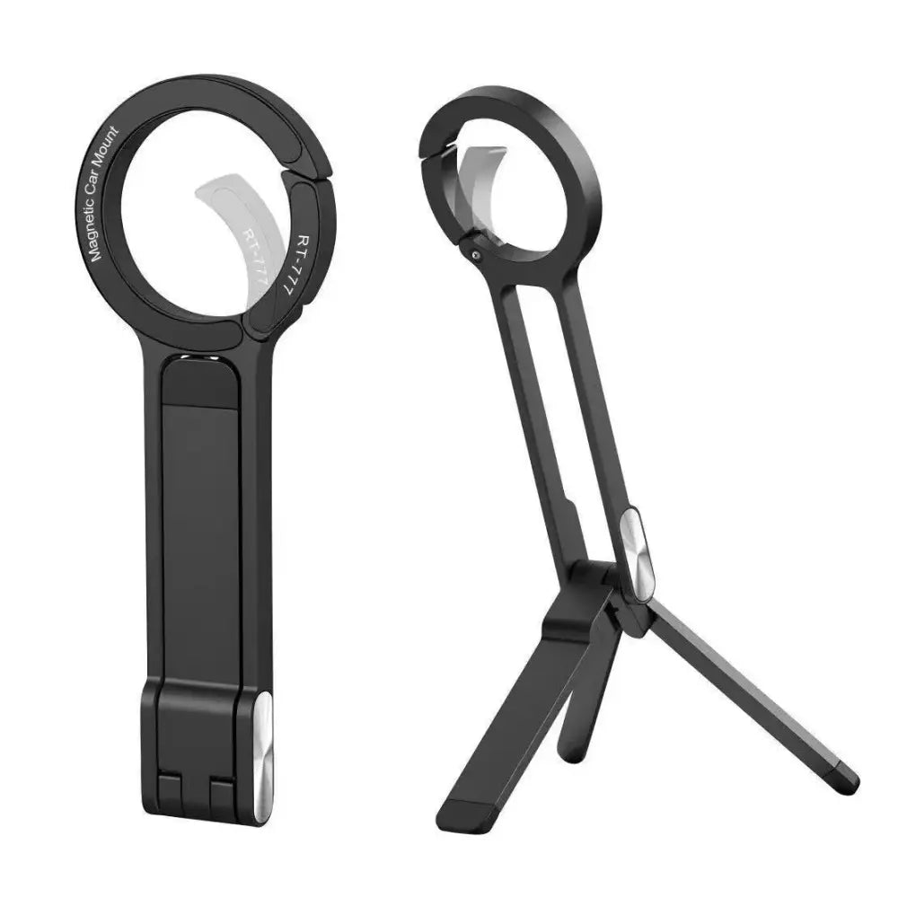 360° Rotating Magnetic Tripod Mount for MagSafe – Adjustable Phone Stand - Mobile Phone Stand / Black - 9eight5