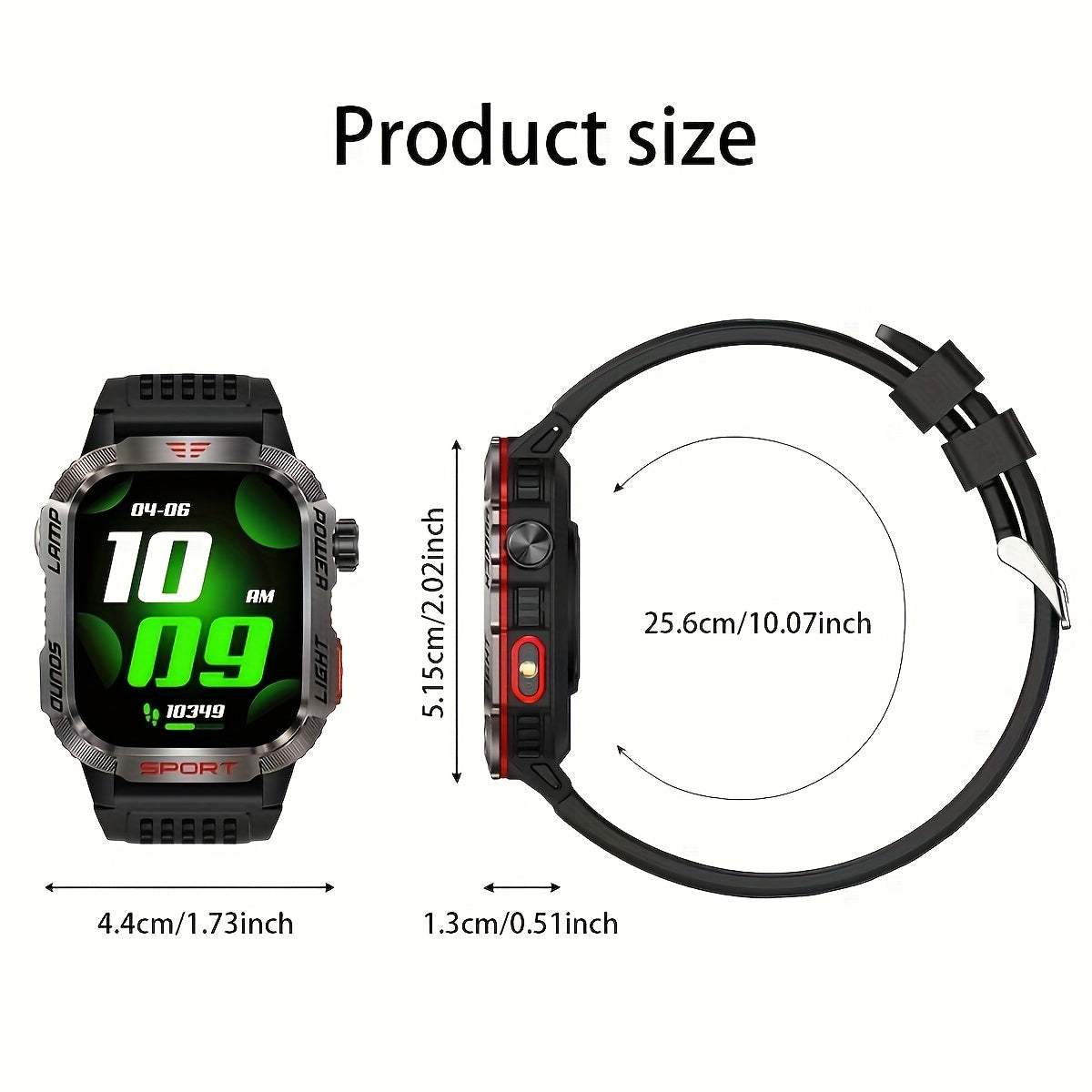 LIGE Smartwatch – HD Touch Display, Wireless Calls, Notifications, Pedometer & Long Battery Life