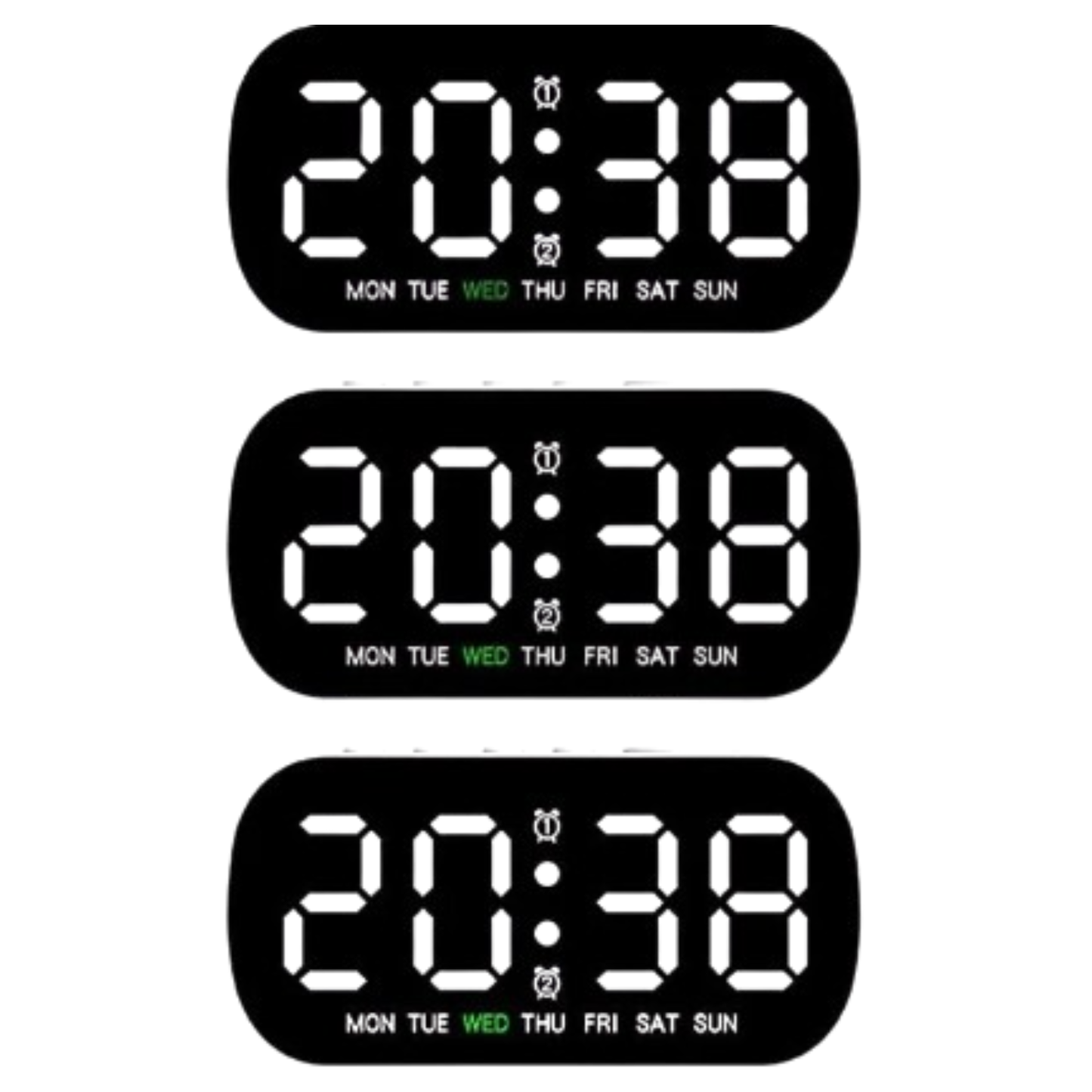 Digital Alarm Clock – USB Powered LED (different colours available)