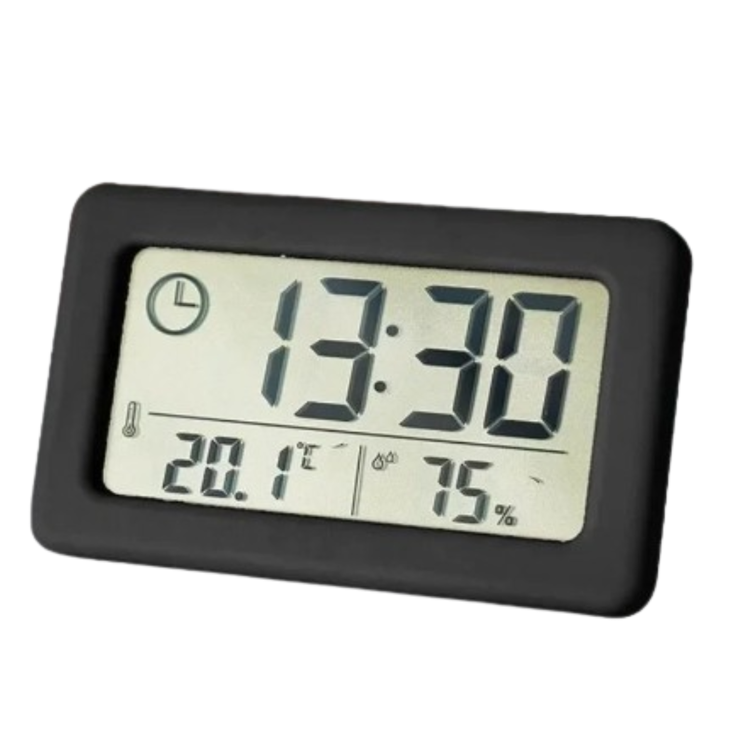 LCD Electronic Clock with Thermometer (5 colours available)