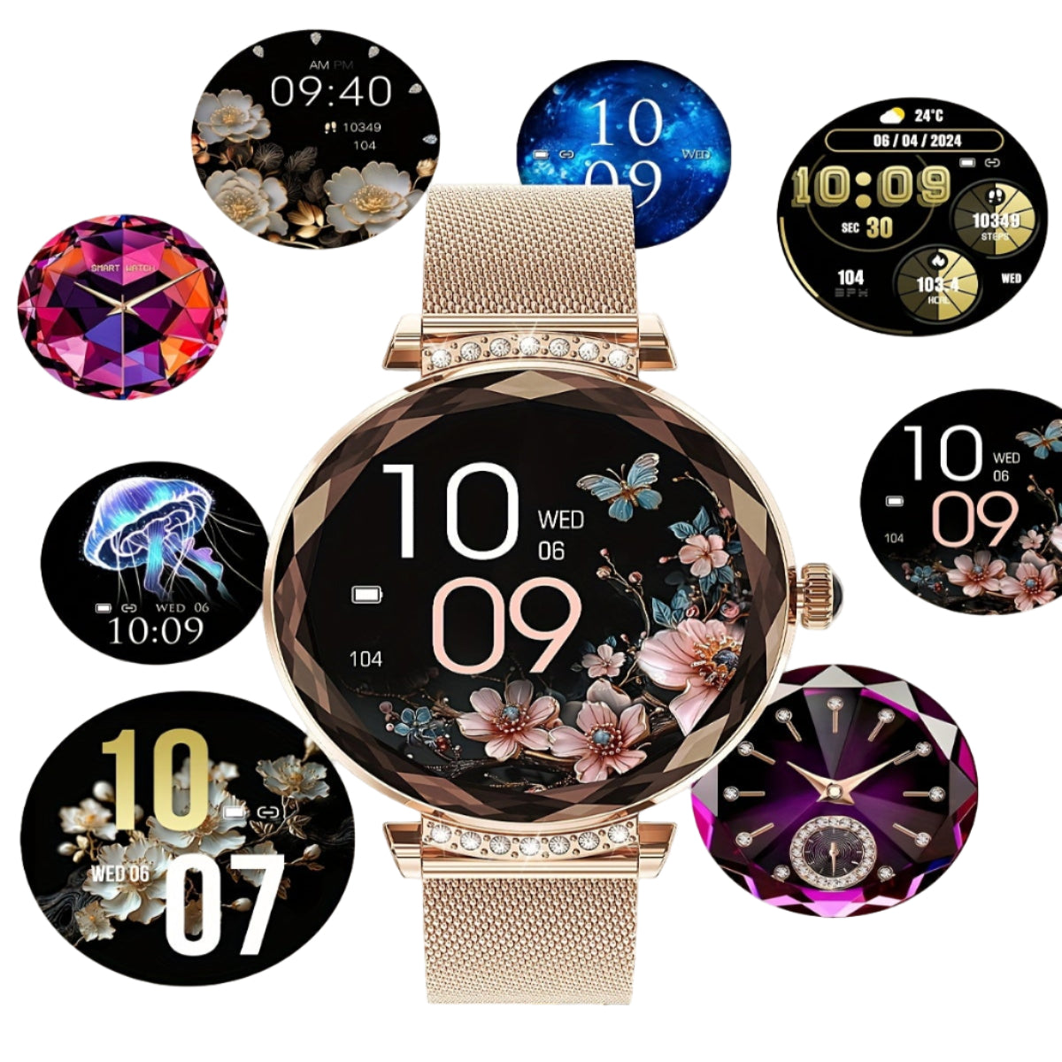 LIGE Women's Smart Watch – HD Display, Sports Tracker (2 colours available)