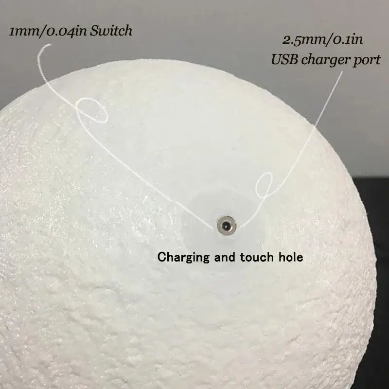 3D LED Moon Lamp Nightlight Fairy Table Bedroom Bedside Cute Kids Night Light for Room Birthday Party Decoration