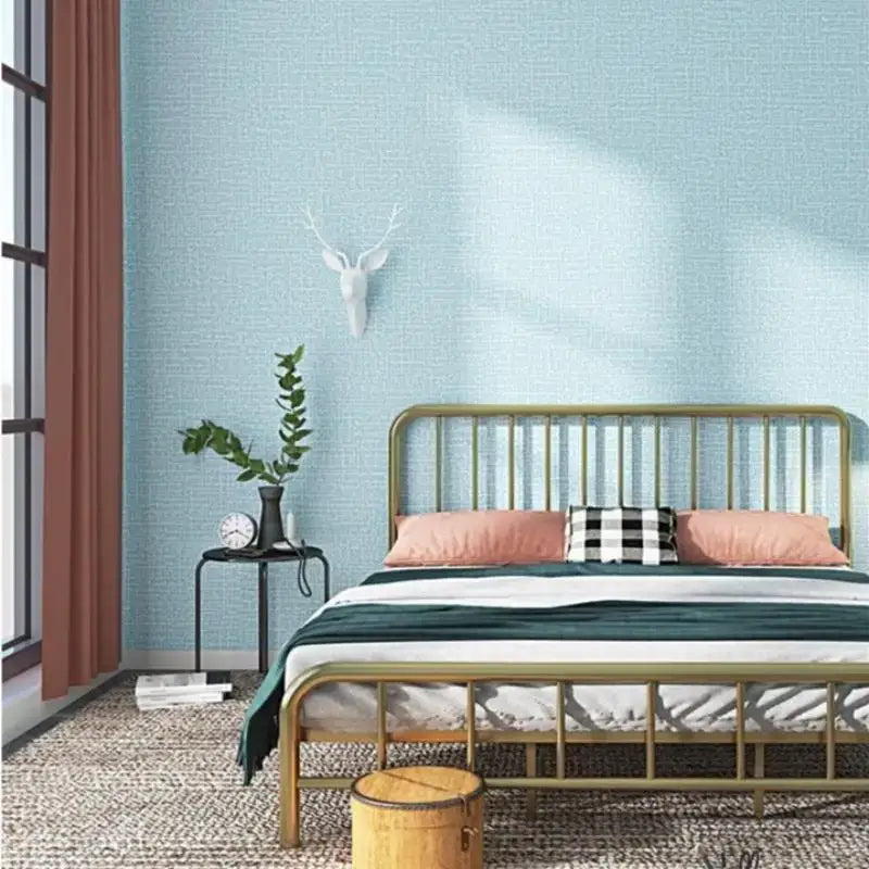 3D Linen Waterproof Self-Adhesive Wall Paper (5 colours available) - SS