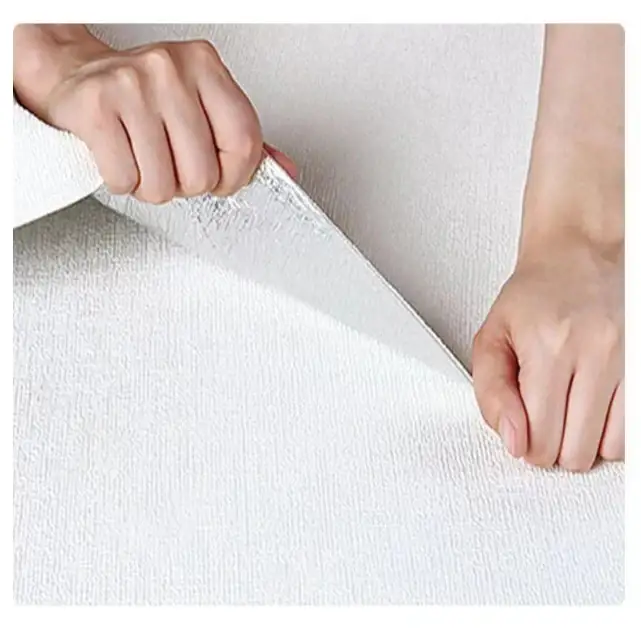 3D Linen Waterproof Self-Adhesive Wall Paper (5 colours available) - SS