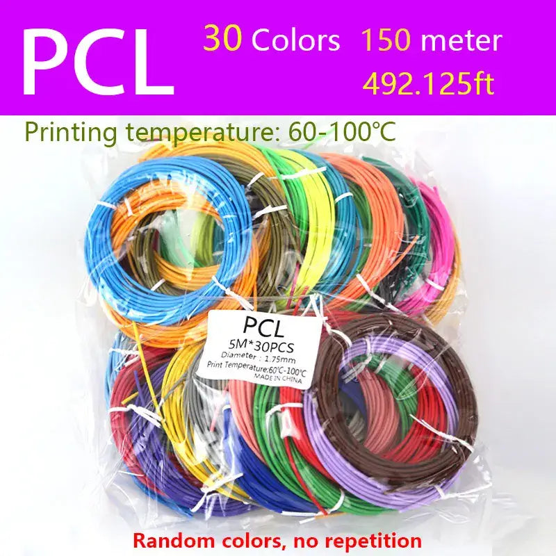 3D Pen Filament PCL/PLA 1.75mm (Multi-Colour Options) - PCL-150M / Filament - SS