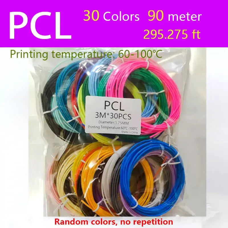 3D Pen Filament PCL/PLA 1.75mm (Multi-Colour Options) - PCL-90M / Filament - SS
