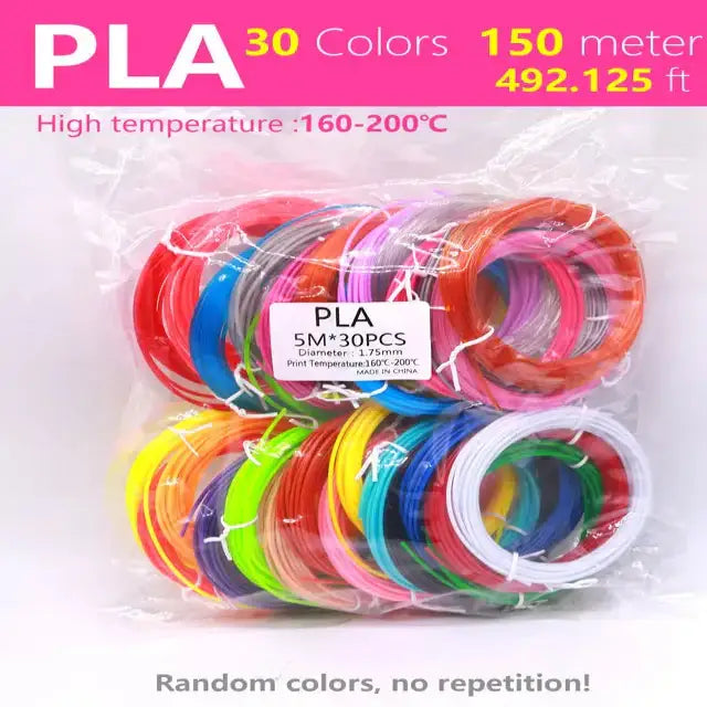 3D Pen Filament PCL/PLA 1.75mm (Multi-Colour Options) - PLA-150M / Filament - SS