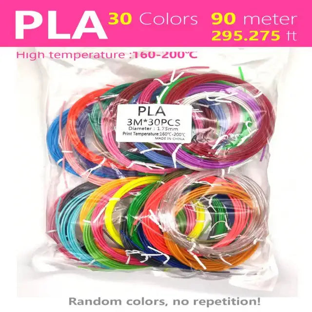 3D Pen Filament PCL/PLA 1.75mm (Multi-Colour Options) - PLA-90M / Filament - SS