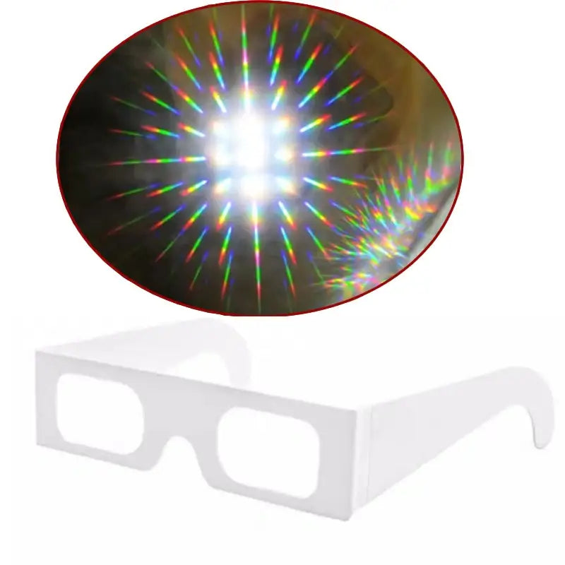 3D Rainbow Diffraction Glasses (100-Pack) - 9eight5