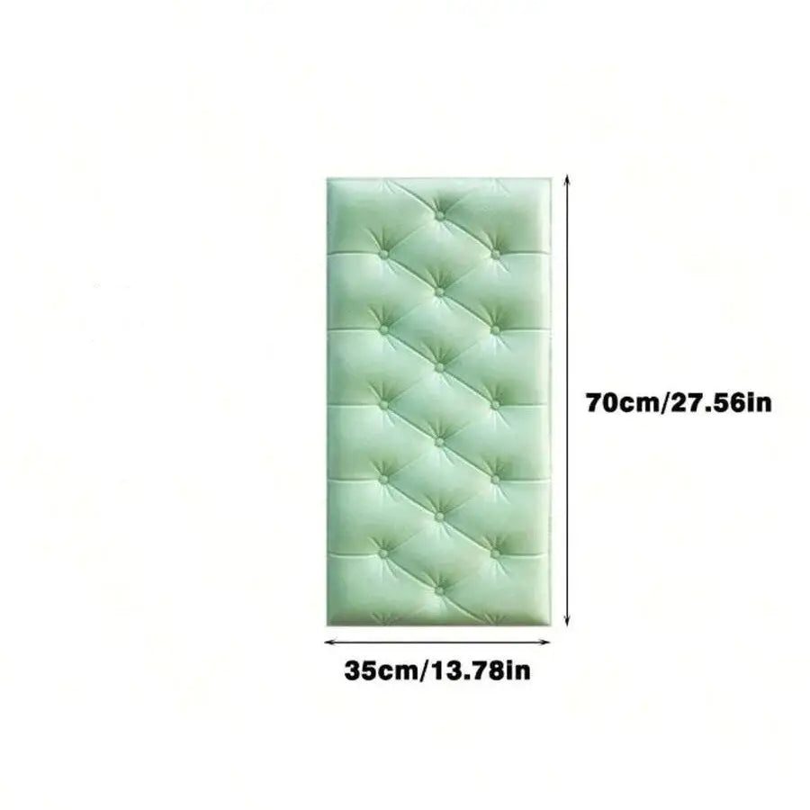 3D Self-Adhesive Foam Wall Stickers (9 colours available) - Fruit Green / 35X70cmx7mm - SS