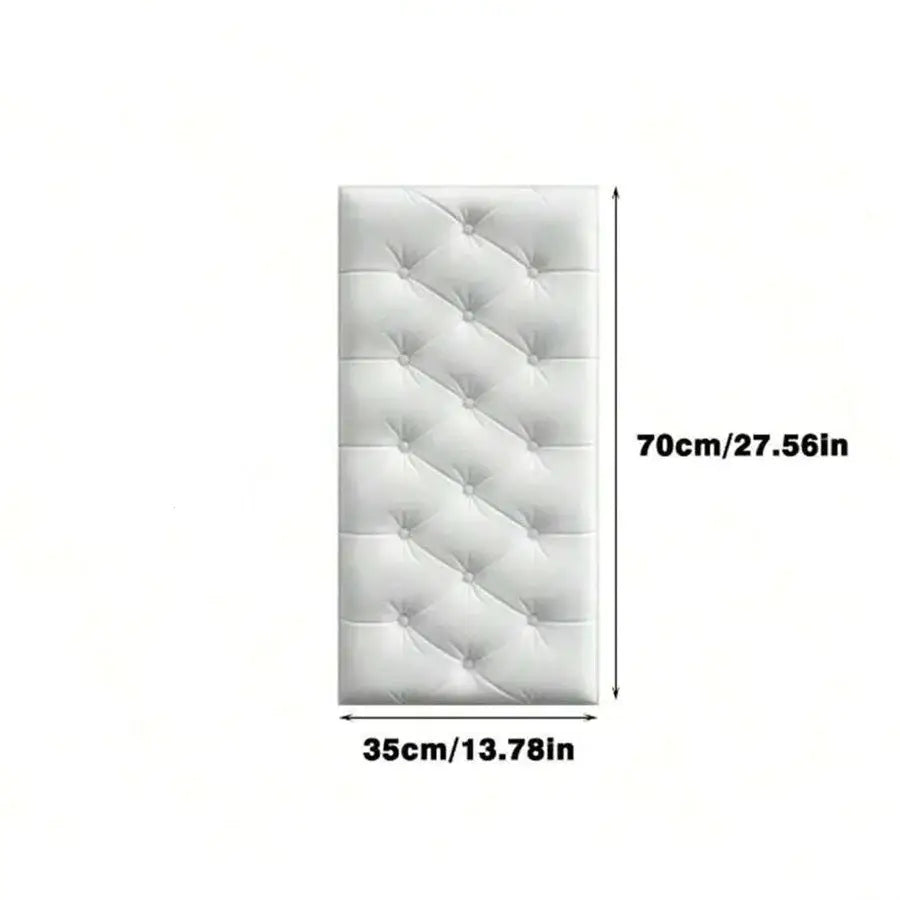 3D Self-Adhesive Foam Wall Stickers (9 colours available) - Off White / 35X70cmx7mm - SS