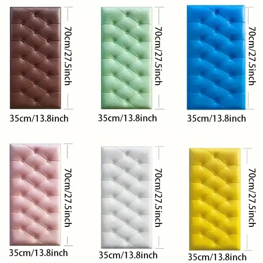3D Self-Adhesive Foam Wall Stickers (9 colours available) - SS