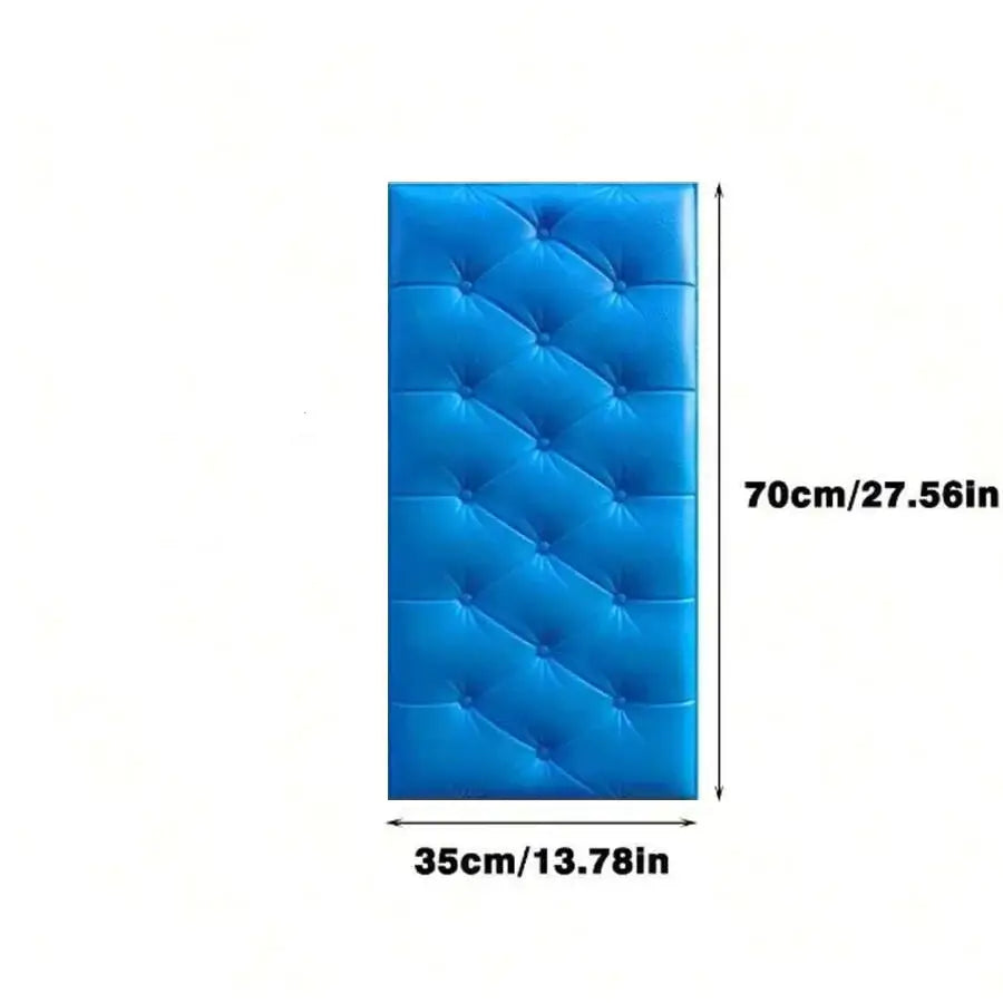 3D Self-Adhesive Foam Wall Stickers (9 colours available) - Treasure Blue / 35X70cmx7mm - SS